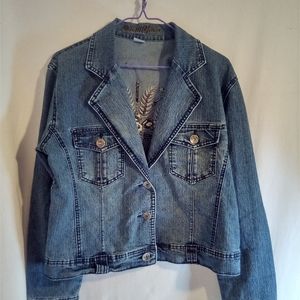 Daniels jeans Ladies denim studded jacket size L